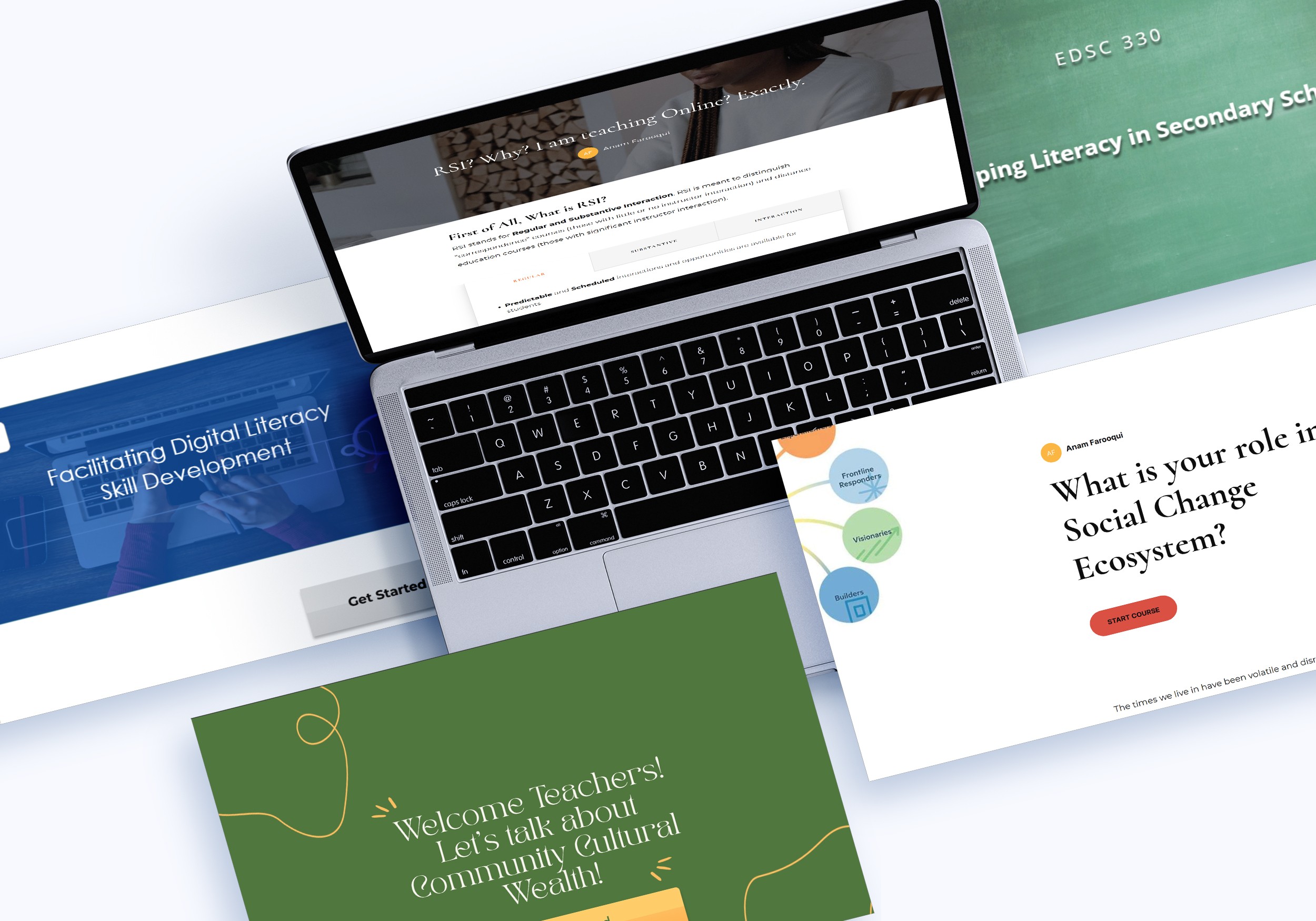 blurry photo of sunset over ocean with logo on top